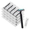 Disposable Razors in Bulk, Bulk Razors with Knife Cap, Black, Individually Packaged Disposable Razors Bulk with Shaving Cream for Hotels, Nursing Homes, Shelters, Homeless, Charities (pack-30)