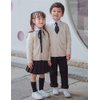 SANGTREE Toddler Little & Big Girls' Women Solid Plain Pleated School Uniform Short A-Line Skirt, Black, 13-14 Years/Height 66.9" = Tag 170