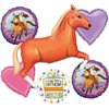 Spirit Horses Riding Free Birthday Party Supplies Tan Horse Balloon Bouquet Decorations