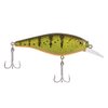 Berkley Flicker Shad Shallow Fishing Lure, Yellow Perch, 2/7 oz, 2 3/4in | 7cm Crankbaits, Size, Profile and Dive Depth Imitates Real Shad, Equipped with Fusion19 Hook,Black/Silver