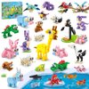HOGOKIDS 20 Packs Party Favors for Kids, 60 Kinds of Mini Animals Toy Building Block Set for Classroom Prizes Goodie Bag Stuffers Christmas Valentines Easter Birthday Gift for Boys Girls Ages 6-12+