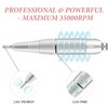 Electric Nail Drill, DELIFO Portable Nail Drill Professional PedicureRechargeable 35000 RPM Nail File Machine Acrylic Nails Polishing Tools with Bits LED Display for Home Salon Manicure