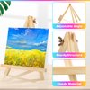 CACASO 9 Inch Wood Easels,6 Pack Easel Stand for Painting Canvases,Wooden Tabletop Easel,Art Craft Painting Easel Stand for Artist Adults Students Painting Tripod Painting Party Easel