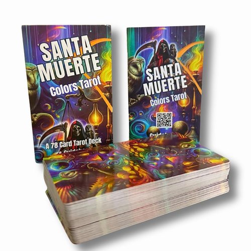 Santa Muerte Tarot - 78 Card New Tarot Deck with Guidebook - Tarot for Beginners and Expert Tarot Readers - Santa Muerte Robe Colors