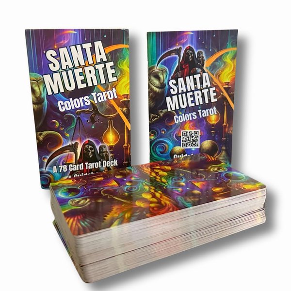 Santa Muerte Tarot - 78 Card New Tarot Deck with Guidebook - Tarot for Beginners and Expert Tarot Readers - Santa Muerte Robe Colors