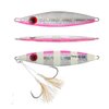 OCEAN CAT 1 PC Slow Fall Pitch Fishing Lures Sinking Lead Metal Flat Jigs Jigging Baits with Hook for Saltwater Fishing 100G/120G/180G (Pink, 100g(3 1/2oz))