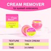 TDANCE Cream Lash Remover for Lash Extensions, Lash Extension Remover, Low Irritation Cream for Sensitive Skin, Professional Eyelash Extension Remover for Salon(Lash Remover,15g)