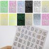 12 Sheet Letters Nail Art Sticker Adhesive Alphabet Nail Stickers Decals Manicure DIY Decoration Fingernails Tattoo Decor for Women Teen Girls Kids (Letters)