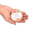Andaz Press Rose Gold Compact Pocket Makeup Mirror Wedding Gift, English Garden Florals, Mother of The Bride, 1-Pack, Girls Women Bridal Shower Wedding Party Gifts
