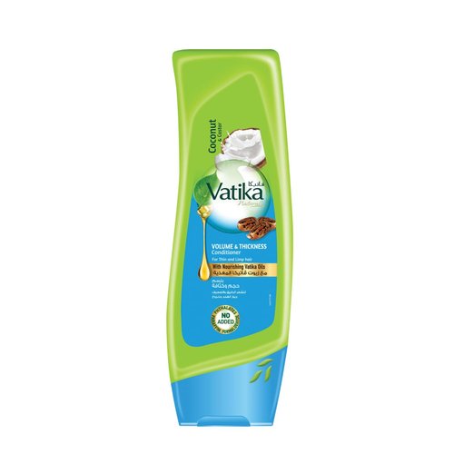 Dabur Vatika Naturals Conditioner, Natural Moisturizing Hair Conditioner for Women with All Hair Types - Long, Curly, Dry, or Color-Treated Hair - Scalp Hydrating Moisturizer (400ml Bottle, Coconut)