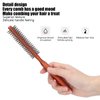 MiniNylon Bristle, 75 Inch HB 1, Small Round Brush for Short Hair, 1 Inch Mini Quiff Roller, Volumizing Roll Hair Brush, Round Hair Brush Roller