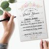 Bridal Shower Invitations with Envelopes - Set of 25 - Blank Bridal Shower Stationery - Floral and Beautiful Bridal Shower Supplies, Celebration of Love Print, 5x7 Simple Design Invitation