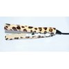 Dual Voltage 0.5" (Inch) Leopard Print Mini Travel Ceramic Hair Straightener with Travel Pouch Bag (Leopard Print)
