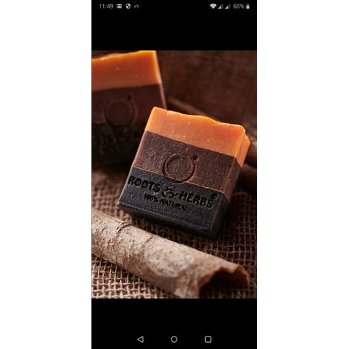 ROOTS AND HERBS Ayurvedic Bar Soap Natural Treatment 100% Vegan No Paraben No Sls No Sulphate Luscious Murumuru Butter, Cinnamon And Blood Orange (Cold Process Gourmet Cleansing Body) Soap