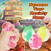 3 Pack Dinosaur Egg Stress Squeeze Balls for Kids and Adult, Gift Box Squishy Squeeze Squishies Ball Cute Stress Relief Balls Toys, Party Favors, Birthday Gift, Goodie Bag Stuffers,Blue/Purple/Orange