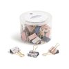 U Brands Fashion Binder Clips, Soft Dye with Gold Prongs, Office Organization Supplies, 32mm, 36 Count