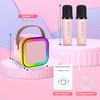 Kussla Mini Karaoke Machine for Kids Adults, Portable Bluetooth Speaker with 2 Wireless Microphones, Karaoke Kids Toys Christmas Birthday Gifts Ideas for 4-12 Years Old Girls Toys