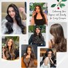 Dark Brown Clip in Hair Extensions Real Human Hair 18Inch Brazilian Remy Human Hair for Women Straight Clip ins Natural Soft Double Weft Extensions for Woman 120g 7pcs 16clips One Pack