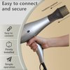BRBASAP Universal Hair Dryer Comb Nozzle Plastic Hairdressing Salon Blow Comb Attachment Styling Tool for Straightening Detangling Fine Curly Natural Hair Nice and Fashionable Salon Accessory