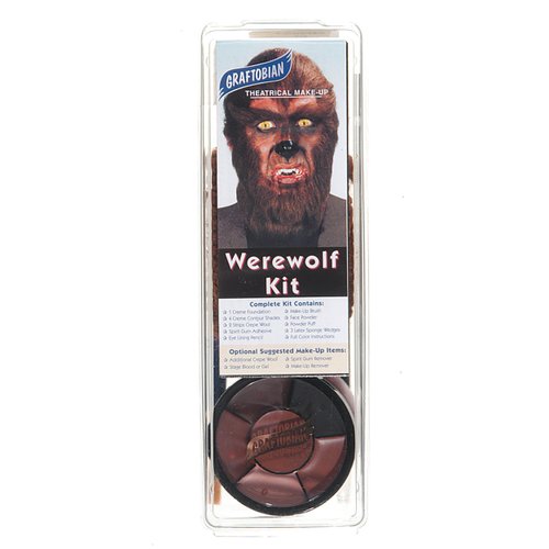 Graftobian Werewolf Character Makeup Kit - Werewolf Makeup Set for Costumes, Cosplay, and Halloween