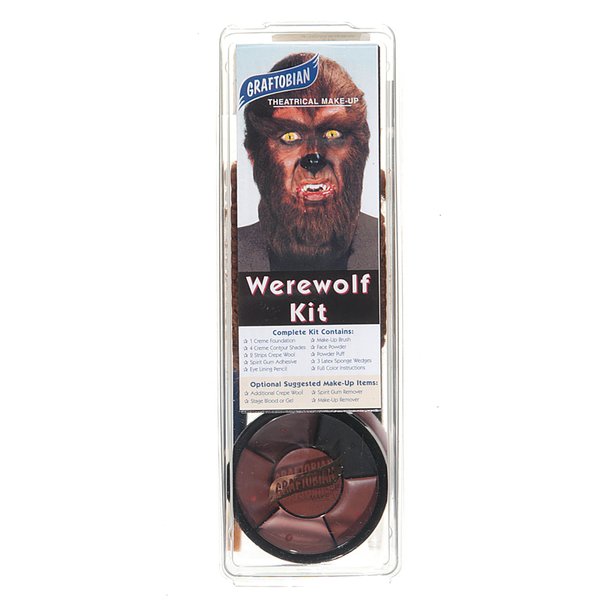 Graftobian Werewolf Character Makeup Kit - Werewolf Makeup Set for Costumes, Cosplay, and Halloween
