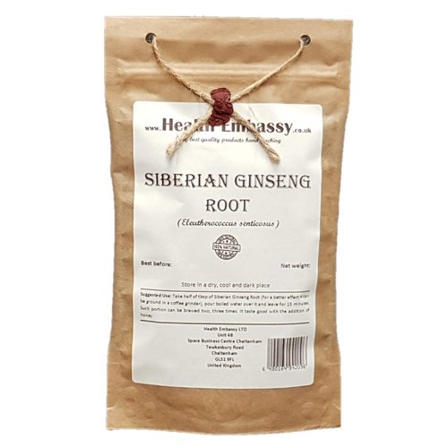 Health Embassy Siberian Ginseng Root Cut Tea | Eleutherococcus senticosus | 100% Natural (50g)