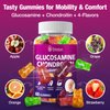 2-Pack 3000mg Glucosamine Chondroitin Gummies with MSM & Elderberry, Joint Supplements for Women Men, Extra Strength Joint Нealth, Flеxibility, Αntioxidant, Immunе Support Supplement Gummy, 120Gummies