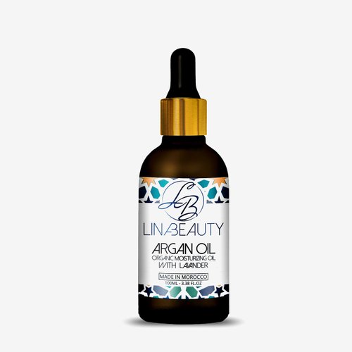 LINA BEAUTY ARGAN OIL WITH LAVENDER(100 ML) ANTI-AGING Moisturizer for Face, Skin &Body lotion