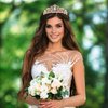 Gold Crown for Women Birthday Queen Sash & Rhinestone Tiara Set Birthday Decoration Rhinestone Headband Glitter Crystal Hair Accessories for Party(Gold1&Sash)