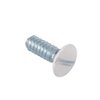 Henne Bery 3/8" Long 6-32 Thread, Oval Head Milled Slot Replacement Wall Plate Screws, 30 Pack, White