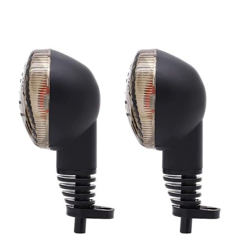motoparty Motorcycle Turn Signals For KAWASAKI EX250R NINJA 250R KLX250S KLX250SF VN650 Vulcan S Front/Rear Turn Signal Indicator Light Blinker Lamp Motorcycle, (Smoke Shell)