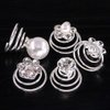 Glarks 30Pcs 5 Styles Spiral Hair Pins Swirl Hair Twists Coils Hair Clip Accessories with Crystal or Pearl for Gift, Wedding, Bridal, Prom, Party, and Special Event