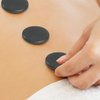EXCEART 6pcs Essential Massage Stones Hot Stones Rocks for SPA Massage 4 * 3cm Convex Side