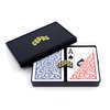 Copag 1546 Design 100% Plastic Playing Cards, Poker Size (Standard) Red/Blue (Jumbo Index, 1 Set)