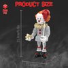 Pennywise Clown Building Set, Horror IT Movie Merchandise Figure Building Kit Compatible with Lego Set, Creative Halloween Collectible Birthday Gift for Kids Teens Adults (299Pcs)
