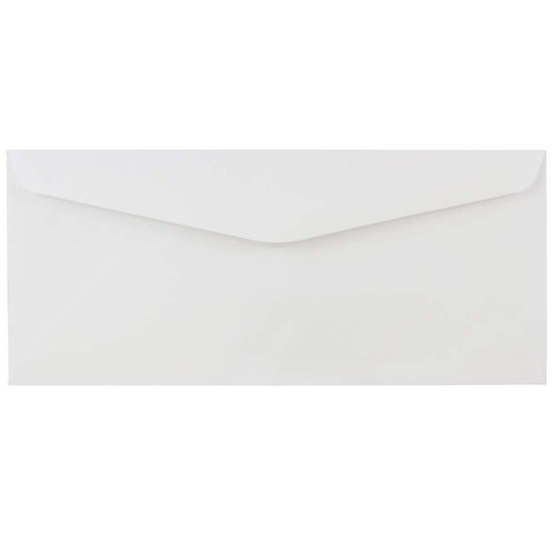 JAM PAPER #10 Business Commercial Window Envelopes - 4 1/8 x 9 1/2 - White - 50/Pack