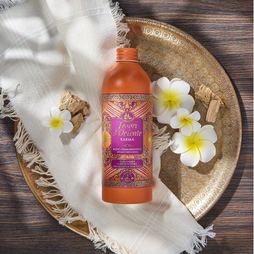 Tesori d'Oriente Karma Aromatic Body Wash with Nashi Flower and Cedar Wood 500 ml, 16.9 Fl Oz made in Italy [italian import]