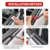 13.12Ft Car Window Seal Strip with Pry Bar Tool,Premium Rubber Weather Stripping for Noise Reduction & Interior Protection,Universal Car Essentials V-Shaped Window Trim Fits Car Truck SUV