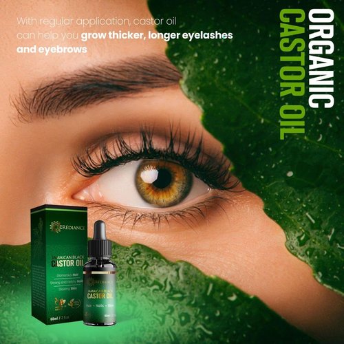 Rédiance 100% Pure Jamaican Black Castor Oil – Cold-Pressed Organic Oil for Hair Growth | Skin Moisturizer | Nail Care |Strengthens and Hydrates for Healthy Hair & Glowing Skin – 60ml