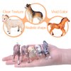 SIENON 12Pcs Farm Animal Figures Toys Realistic Plastic Farm Animal Figurines, Farm Animals Playset Educational Learning Toy Set, Farm Animal Cake Topper for Jungle Farm Theme Birthday Christmas Party
