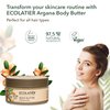 ECOLATIÈR Deep Reviving Body Butter with Organic Argan Oil – Ultra-Hydrating Whipped Body Butter for Women & Men – Nourishing, 97.5% Natural & Vegan – Perfect for Dry Skin, 6.7 Fl Oz