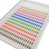 HBZGTLAD 120/240PCS -Mix Colors Premade Fans Nature Long Volume Eye Lashes Extensions Soft and Light Weight Colorful Individual False Eyelashes Cluster (15mm, C Curl-0.07mm-240 fans)