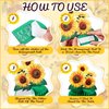 8 Pieces Sunflower Party Honeycomb Centerpieces Table Decorations Sunflower Supplies Sun Flowers Party Table Decor Sunflower Party Decorations Party Table Topper for Sunflower Themed Party