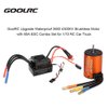 GoolRC Brushless Motor Upgrade Waterproof 3650 4300KV Brushless Motor with 60A ESC Combo Set for 1/10 RC Car Truck