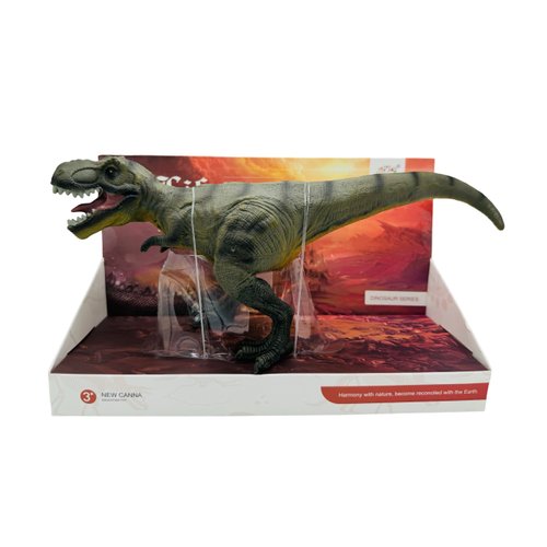 Tyrannosaurus Rex Green Soft Dinosaur Toy Figure for Kids - Realistic Dinosaur with Safe, Soft Material - Educational and Fun Prehistoric Play for Boys and Girls