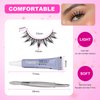 False Eyelashes Looks So Natural Wispy Lashes Includes 5 Pairs Of Lashes Reusable Strip Lashes Easy to Apply Glue On