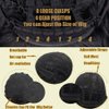 Retoleca Short Curly Wigs for Black Women Afro Big Curly Wig with Bangs Black Soft Bouncy Fluffy Heat Resistant Synthetic Wig for Daily Party Use (Natural Black,14Inch)