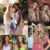 Clip in Hair Extensions for Women, 6PCS Long Wavy Curly Clip on Hair Extensions 20 Inch Honey Blonde Mixed Light Brown Synthetic Thick Hairpieces