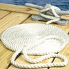 Seachoice 42531 Dock Rope for Boating - 3-Strand Twisted Nylon Dock Line, ⅜-Inch x 25 Feet, White