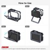 SmallRig Hero12 / Hero11 / Hero 10 / Hero 9 Black Cage for GoPro, Compatible with The Lens Filter Max Lens on Camera, with 2 Cold Shoe Mount for Microphone and Led Video Light - 3084C